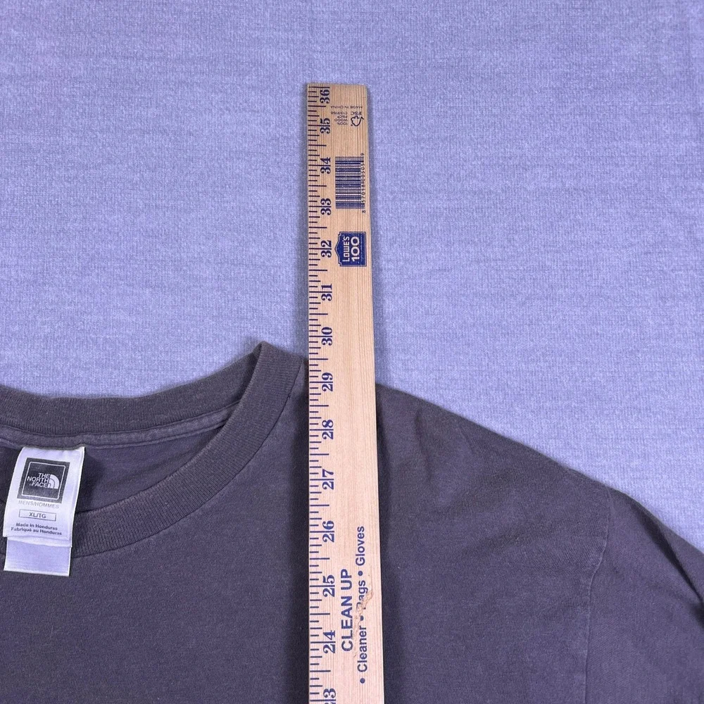 The North Face Graphic Logo Crew Neck Short Sleeve T-Shirt Mens XL Gray Cotton